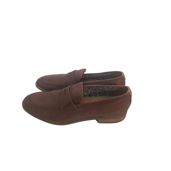 Johnston & Murphy 59-12534 Mens 11.5 Brown Leather Penny Loafer Dress Shoe main image 4